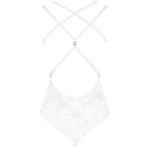 Боди Obsessive 860-TED-2 Белый S/M
