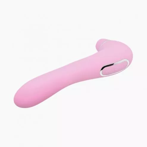 Вибратор и вакуумный клиторальный стимулятор 2в1, Alive Midnight Quiver Pink