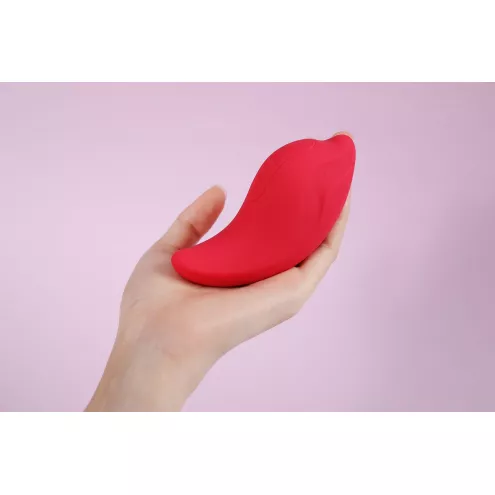 Вібратор та кліторальний стимулятор Kistoy Heidi Red