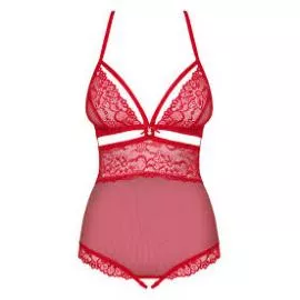 Боді Obsessive 838-TED-3 Червоний L/XL - 2