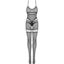 Комбинезон-сетка Obsessive N118 Черный S/M/L - 3