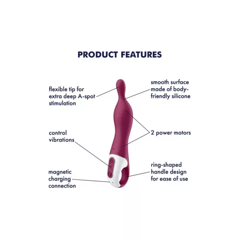 Вібратор для точки G Satisfyer A-Mazing 1 Berry