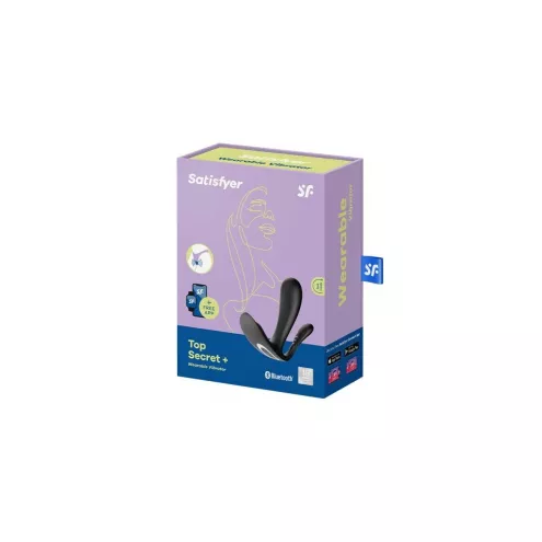 Двойной смарт-вибратор Satisfyer Top Secret+ Black