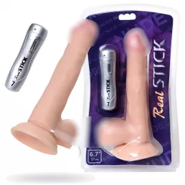 Вибратор Toyfa Realstick Nude реалистичный, 22 см - 1