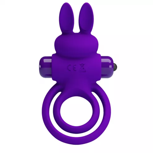 Эрекционное кольцо - Pretty Love Vibro Penis Ring Bunny III Blue