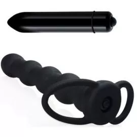 Насадка для двойного проникновения - Vibrating Rock Balled Double Prober - 5