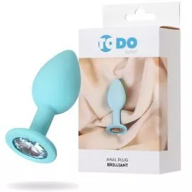 Анальний страз ToDo By Toyfa Brilliant, силикон, мятный, 7 см, ø 2,8 см, 26 г - 1