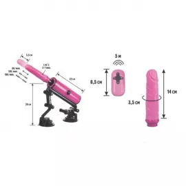 Секс-машина Pink-Punk, Motorlovers, ABS, розовый, 36 см - 6