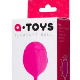 Вагинальный шарик A-Toys Pleasure Ball Pink для нежных тренировок - 3