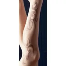 Чулки Tatu с оригинальным абстрактным рисунком - 3