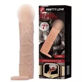 Насадка для члена Pretty Love Penis Sleeve Large Flesh - 1