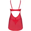 Комплект Obsessive Chilisa babydoll (Червоний, M/L)