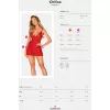 Комплект Obsessive Chilisa babydoll (Червоний, M/L)