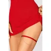 Подвязка Obsessive Ingridia (Красный, S/M/L)