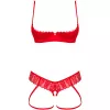 Комплект Obsessive Ingridia set (Червоний, M/L)