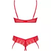 Комплект Obsessive Ingridia set (Червоний, M/L)