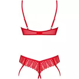 Комплект Obsessive Ingridia set (Красный, M/L) - 4