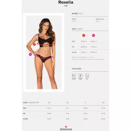 Комплект Obsessive Roxelia set (Черный, XS/S) - 8