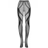 Колготки Obsessive S336 с разрезом (Черный, S/M/L)