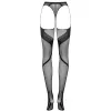Колготки Obsessive S336 с разрезом (Черный, S/M/L)
