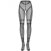 Колготки Obsessive S123 с разрезом (Черный, S/M/L)