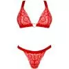 Комплект Obsessive Elianes set (Червоний, M/L)