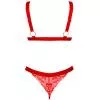Комплект Obsessive Elianes set (Червоний, M/L)