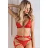Комплект Obsessive Elianes set (Червоний, M/L)