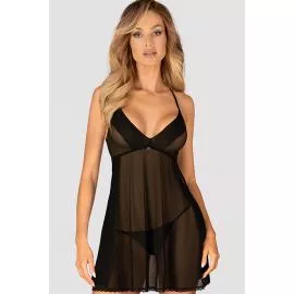 Комплект Obsessive Latinesa babydoll (Черный, M/L) - 1
