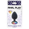 Toy Joy Rainbow Booty Jewel Medium - Анальна пробка з райдужним кристалом в основі M