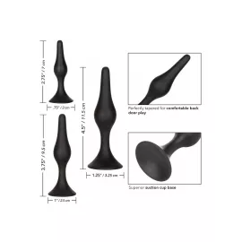 California Exotic Novelties Silicone Anal Starter Kit - Набор анальных пробок - 7