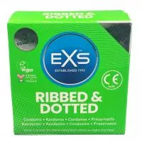 ПР. Презервативи 3 SZT. EXS RIBBED AND DOTTED
