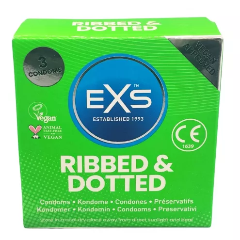 ПР. Презервативи 3 SZT. EXS RIBBED AND DOTTED