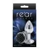 Ns Novelties Rose Buttplug S - Анальна пробка срібляста з чорним