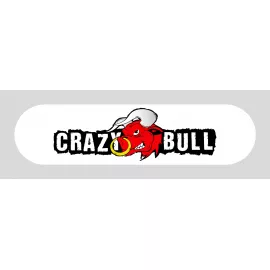 Рекламний банер - Crazy Bull, White, 44×11.5 см