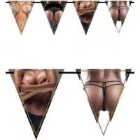 Баннер с гирляндами Birthday Garlands Woman - Flagbanner