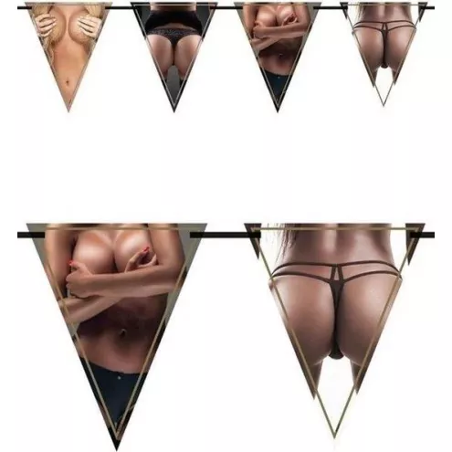 Баннер с гирляндами Birthday Garlands Woman - Flagbanner