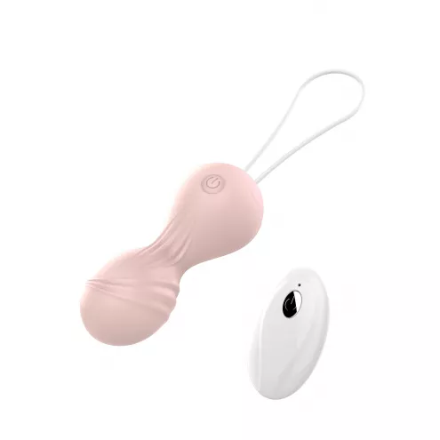 Вагинальные шарики Vibrating Silicone Kegel Balls USB 10 Function / Remote control -Flesh