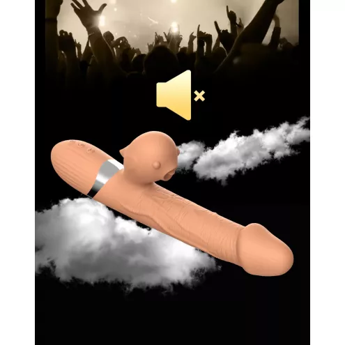 Вібратор Basia Thtusting Vibrator 2 in 1 Tongue Vibrators USB