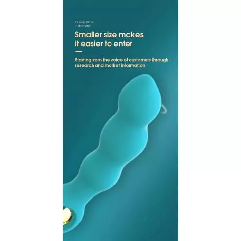 Вібростимулятор простати Boss Series Angelo Male Prostate Triple Stimulation, бірюзовий