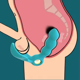 Вібростимулятор простати Boss Series Angelo Male Prostate Triple Stimulation, бірюзовий - 2