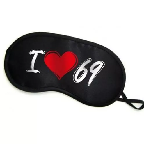 Maska Opaska na oczy I LOVE 69
