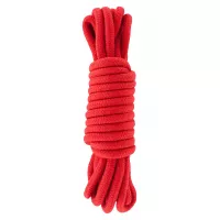 Бондажи/наручники BONDAGE ROPE 5 METER RED