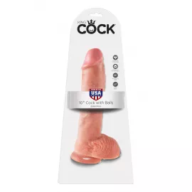 Фалоімітатор Cock 10 Inch With Balls - 4
