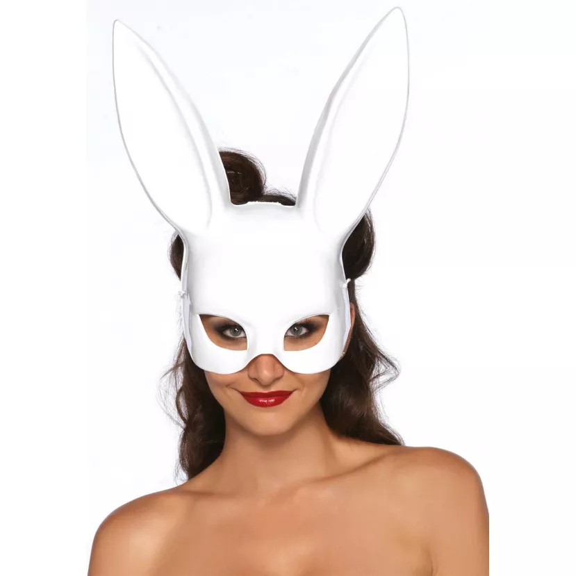 Еротична маска біла MASQUERADE RABBIT MASK WHITE