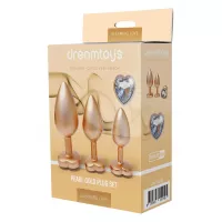 Набір анальних іграшок GLEAMING LOVE MATTE GOLD PLUG SET