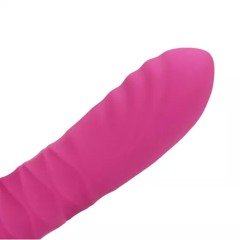 Вибратор для точки G Loveline Thrusting and Tapping Vibrator - Powerful Pink