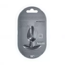 Анальная пробка Smooth Silicone Anal Plug - Medium - 3.1 / 7,9 cm - Gunmetal - 3
