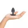 Анальная пробка Smooth Silicone Anal Plug - Medium - 3.1 / 7,9 cm - Gunmetal
