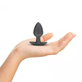 Анальная пробка Smooth Silicone Anal Plug - Medium - 3.1 / 7,9 cm - Gunmetal - 2